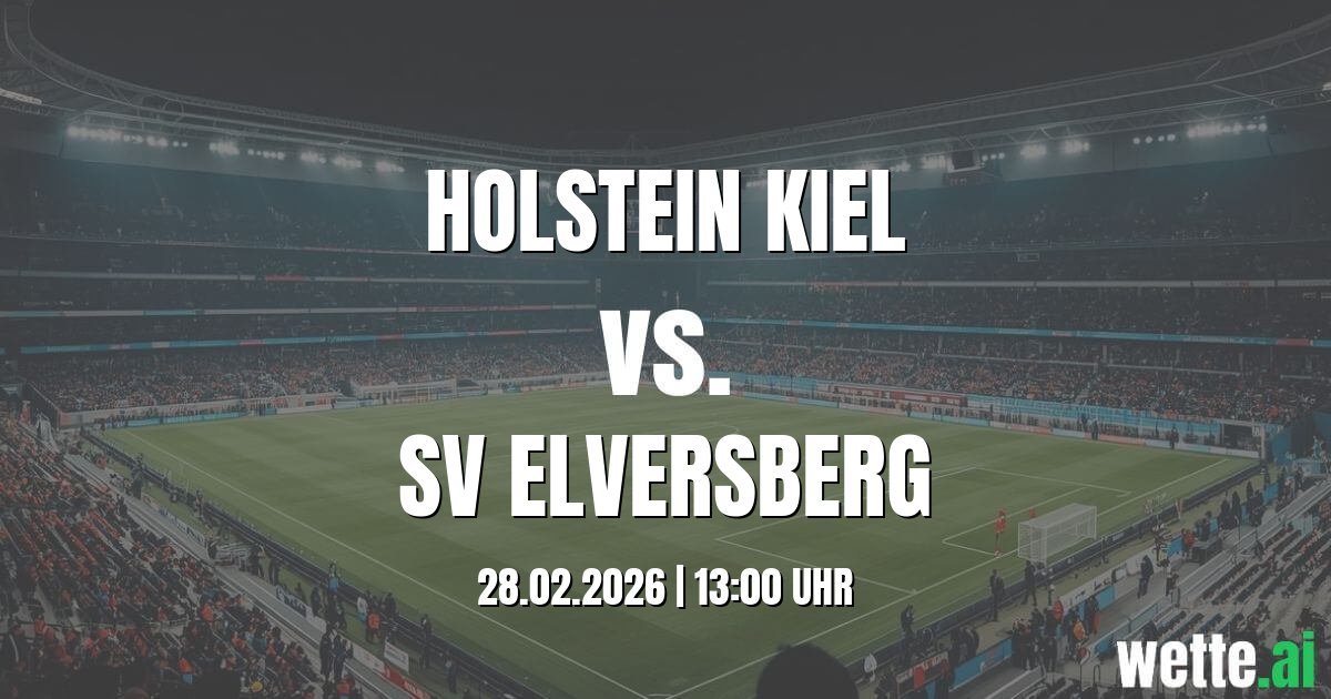 Holstein Kiel vs SV Elversberg KI Statistik und Form