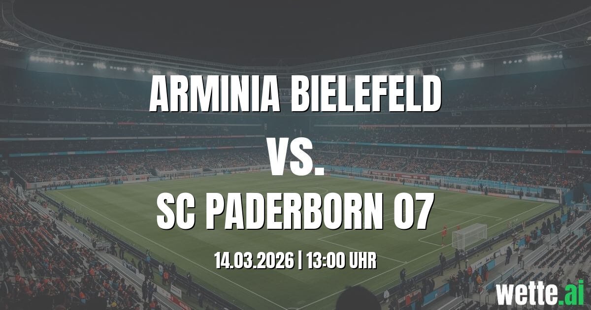 Prognose Arminia Bielefeld gegen SC Paderborn 07 heute