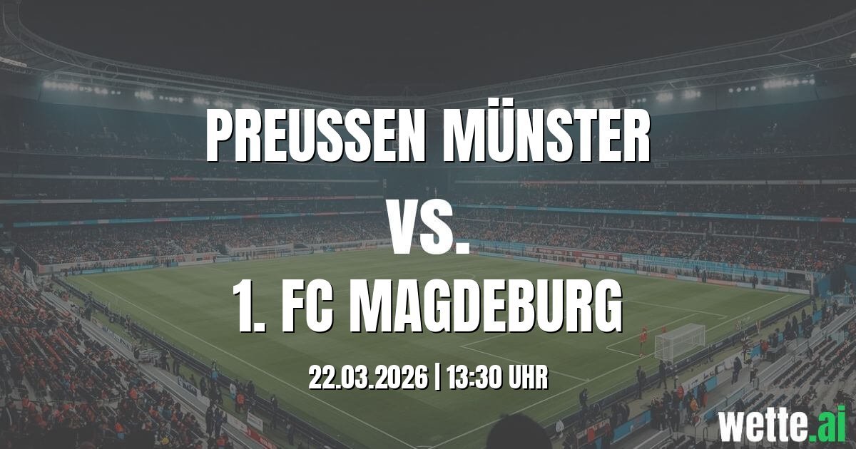 KI Prognose für das Spiel Preußen Münster gegen 1. FC Magdeburg