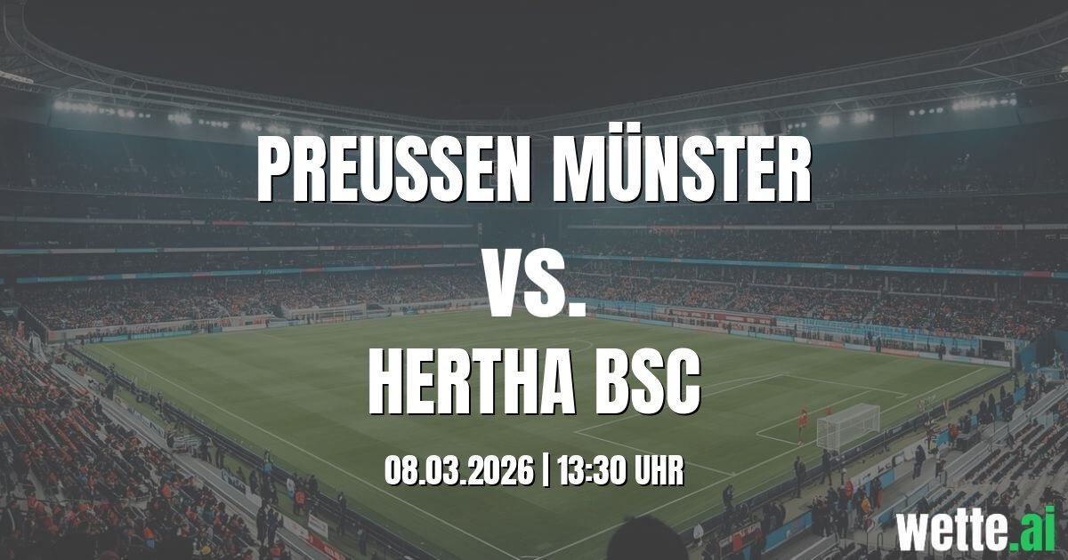 Prognose Preußen Münster gegen Hertha BSC heute