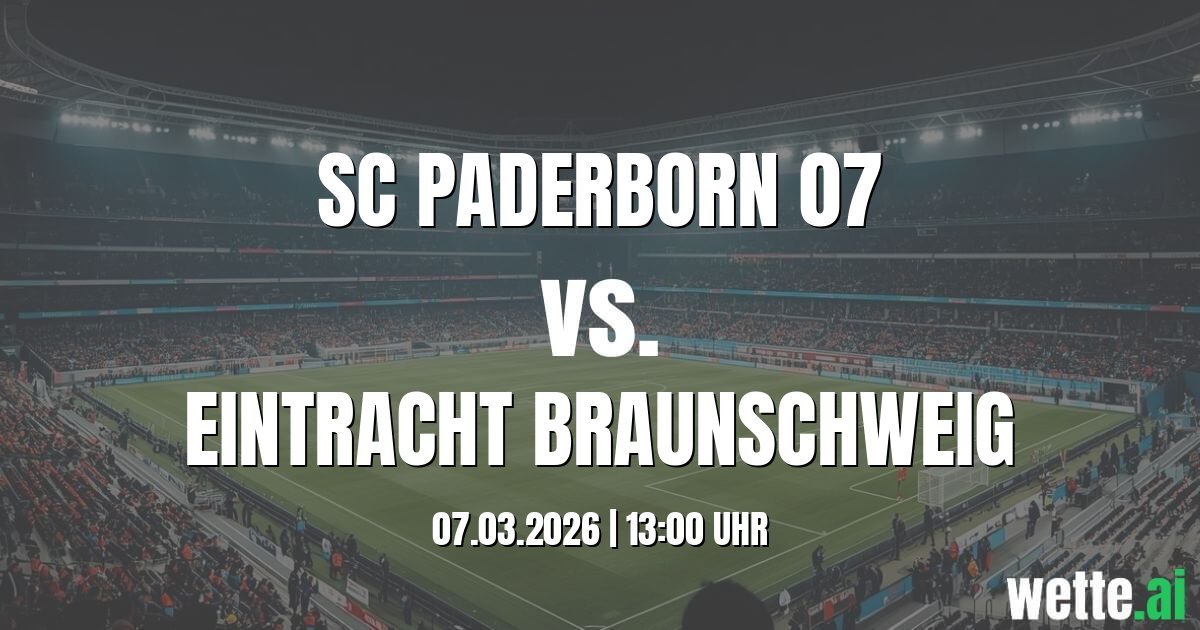 SC Paderborn 07 vs Eintracht Braunschweig KI Statistik und Form